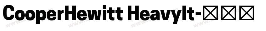 CooperHewitt HeavyIt字体转换